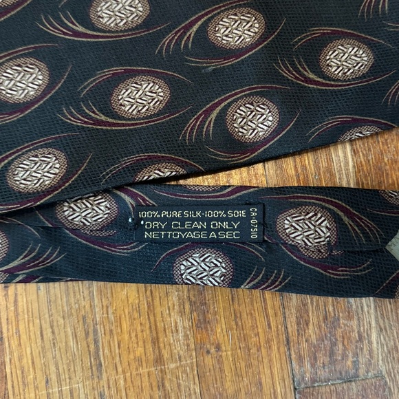 Giorgio Armani Cravatte Lot Of 2 Patterned Silk Ties - Picture 6 of 6